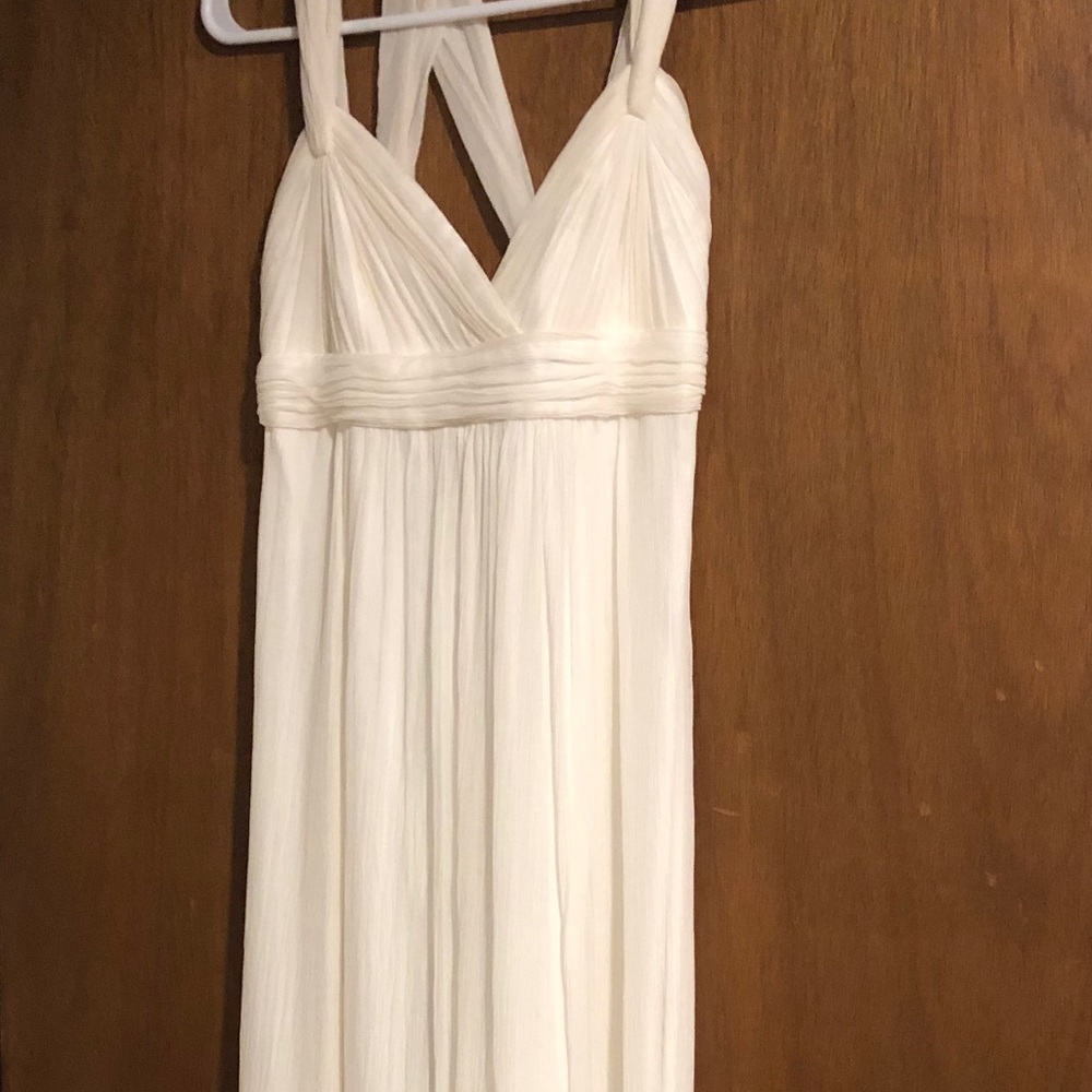 BCBG Max Azria white gown